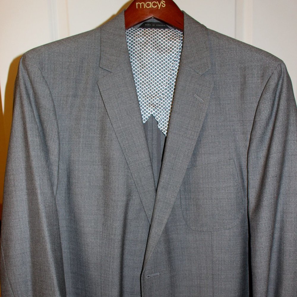 BOSS grey charcoal blazer 44R